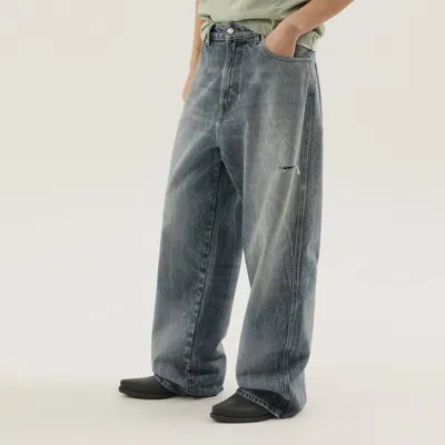 1989 STUDIO 1989 STUDIO RHODESIAN PANTS IN STONE BLUE DENIM
