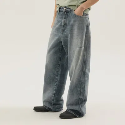 1989 Studio Rhodesian Pants In Stone Blue Denim
