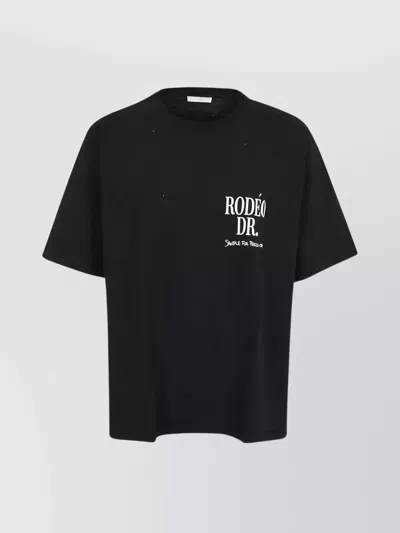 1989 Studio Rodeo Crew Neck Graphic Print T-shirt In Black
