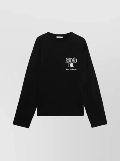 1989 Studio Rodeo Long Sleeve Crew Neck Graphic Print In Black