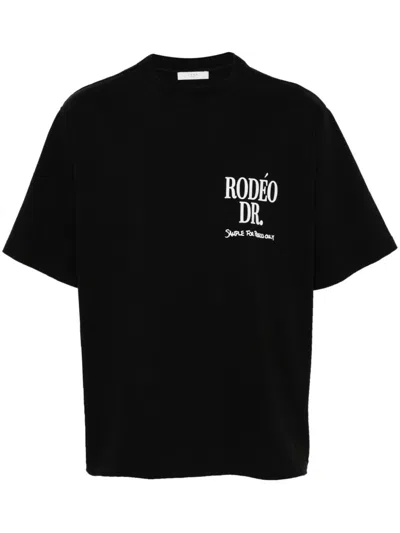 1989 Studio Rodeo Crew Neck Graphic Print T-shirt In Black
