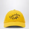 1989 Studio Night Baseball Cap Curved Brim Embroidered Text In Yellow
