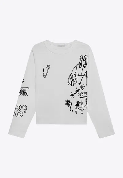 1989 STUDIO SCRIBBLE KNITTED SWEATER