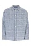 1989 Studio Flannel Shirt With Embroidered Back Print In Blue