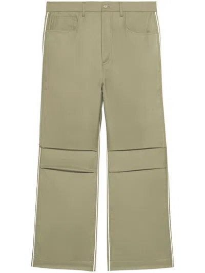 1989 Studio Side-stripe Wide-leg Trousers In Green