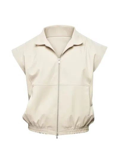 1989 Studio Sleeveless Zip-up Waistcoast In Neutral