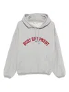 1989 Studio Slogan-embroidered Hoodie In Gray
