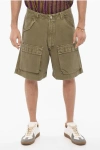 1989 Studio Solid Color Cargo Shorts With Belt Loops