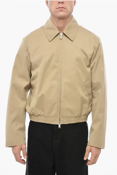 1989 STUDIO Solid Color Lightweight Jacket with Embroidered Logo