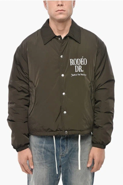 1989 STUDIO Solid Color RODEO Jacket with Contrasting Print