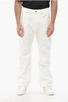 1989 Studio Straight Leg Osaka Jeans With Suede Patch 23cm In White