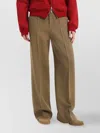 1989 Studio Straight Leg Wool Pants In Brown