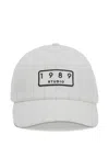 1989 Studio Striped Logo-patch Cotton Cap In Neutral