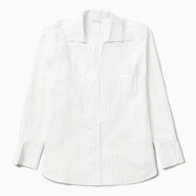 1989 Studio Striped L/s Shirt Dress White