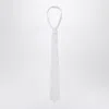 1989 Studio Striped Tie In White