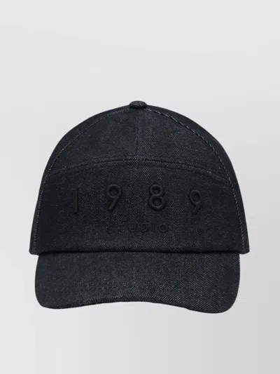 1989 Studio Studio Baseball Cap With Curved Brim In Black