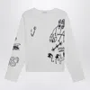 1989 Studio Scribble Knitted Sweater In White