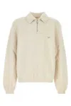 1989 Studio Melange Sand Cotton Sweatshirt In Light Cream