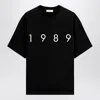 1989 Studio Solid Color Crew-neck T-shirt With Contrasting Logo