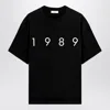 1989 Studio Solid Color Crew-neck T-shirt With Contrasting Logo