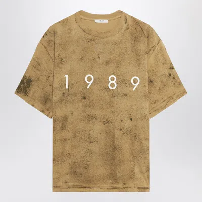 1989 Studio T-shirt Ss Logo Camo In Beige