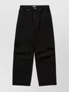1989 Studio Trousers Denim With Belt Loops Five-pocket Style In Black