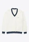 1989 Studio Jp V-neck Sweatshirt In White