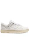 1989 Studio Lived-in Leather Skate Dirty Mid-top Sneakers In 白色