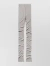 1989 Studio Waffle Leggings With Button Detailing And Elastic Waistband In Gray