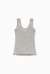 1989 Studio Waffle Tank Top In Gray