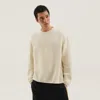 1989 Studio Ribbed Sweater With Slits And Button Detail In White