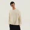 1989 Studio Ribbed Sweater With Slits And Button Detail In White