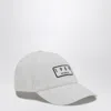 1989 Studio Striped Logo-patch Cotton Cap In White