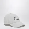1989 Studio Striped Logo-patch Cotton Cap In White