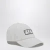 1989 Studio Logo Patch Striped Baseball Cap In Gray