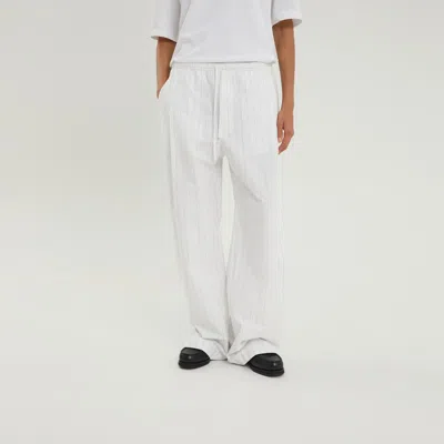 1989 Studio White Striped Boxy Pants
