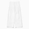 1989 Studio White Striped Boxy Pants In Multi