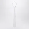 1989 Studio White Striped Tie