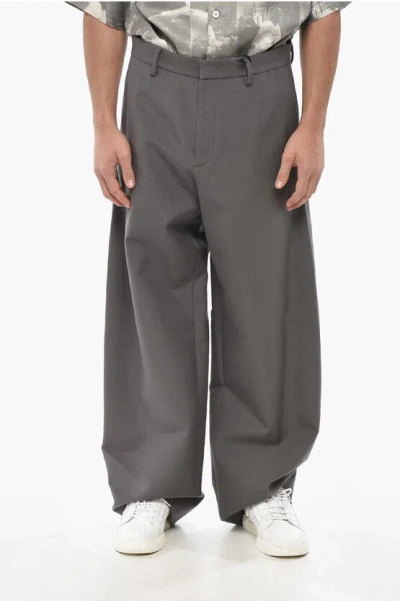 1989 Studio Wide Leg Cotton And Silk Pants In Gray