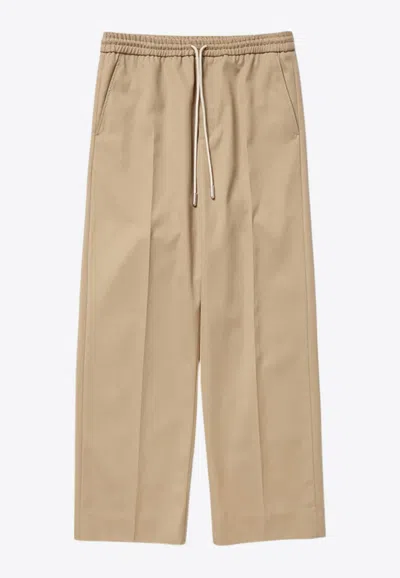1989 Studio Wide-leg Drawstring Pants In Sand