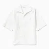 1989 Studio Wihite Striped Bowling Shirt