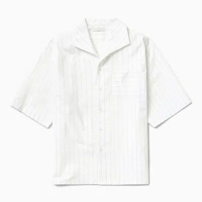 1989 STUDIO 1989 STUDIO  WIHITE STRIPED BOWLING SHIRT