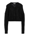 1989 Studio Woman Cardigan Black Size Xl Nylon, Mohair Wool, Acetate, Textile Fibers, Wool In Black