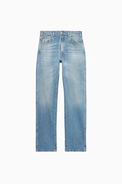 1989 Studio Woman's Moto Denim Jeans In Blue