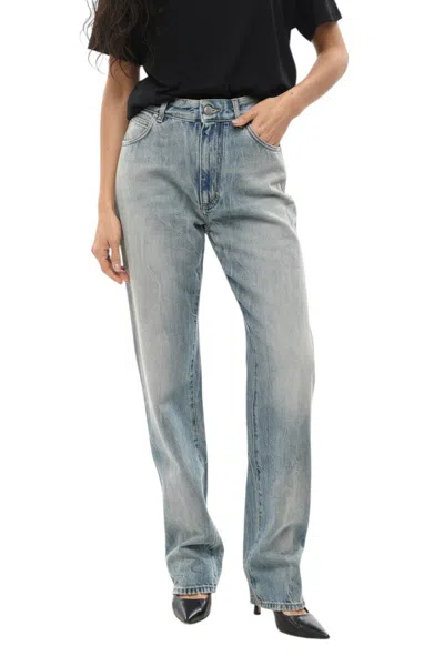 1989 Studio Women Sky Blue Straight Mid Rise Jeans