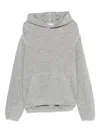 1989 Studio Knitted Hoodie With Hood And Kangaroo Pocket In Gray