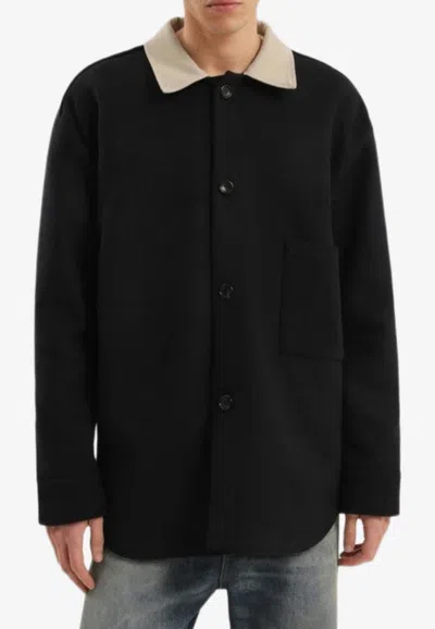 1989 Studio Wool-blend Overshirt In Black