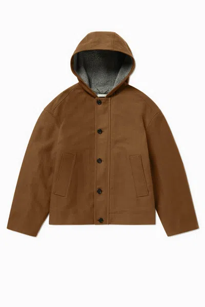 1989 Studio Workwear Cropped Jacket In Brown