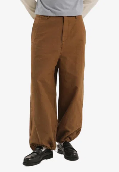 1989 Studio Workwear Straight-leg Pants In Brown