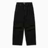 1989 Studio Trousers Denim With Belt Loops Five-pocket Style In Black